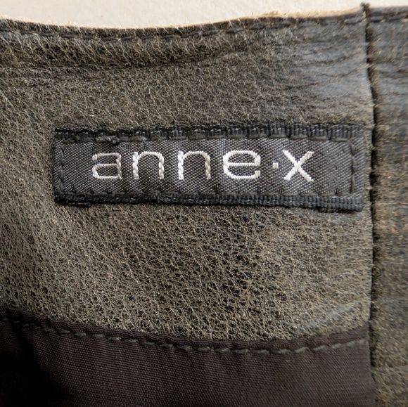 Vintage Leather Skirt With fringe Belt - Picture 11 of 12